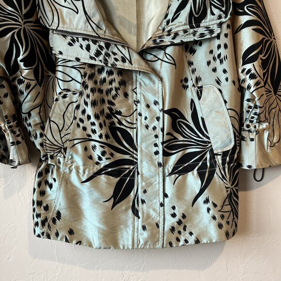 Lagenlook Art To Wear Jacket Floral Metallic S Y2K Velvet Artist Whimsigoth Boho - Picture 9 of 15